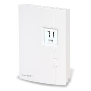 Cadet Single Pole 10.4 Amp 120/240 Volt Digital Electronic Non Programmable Wall Thermostat White TH401