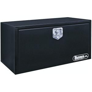Buyers Products Company 30 in. Black Steel Underbody Tool Box with T Handle Latch 1702303
