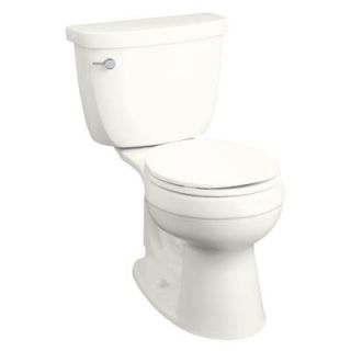 KOHLER Cimarron Comfort Height 2 Piece 1.6 GPF Round Front Toilet in White DISCONTINUED K 3497 0