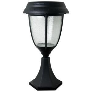 XEPA Stay On Whole Night 300 Lumen Post Mount Outdoor Black Solar LED Lamp SPX312