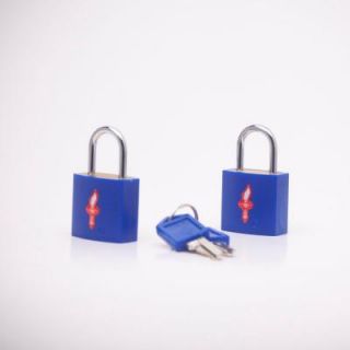 Safe Skies TSA Recognized Padlocks in Neon Blue DISCONTINUED 85A
