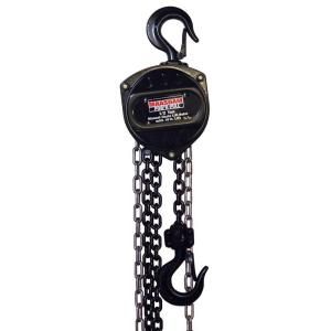 Maasdam PowR Pull 1/2 Ton Manual Chain Lift Hoist with 10 Ft. Lift 48500