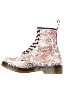 Dr Martens Boot 1460 8 Eye with Hand Drawn Graffiti in Cherry Red