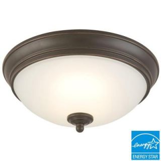 Commercial Electric Oil Rubbed Bronze LED Energy Star Flushmount HUI8011L 2/ORB