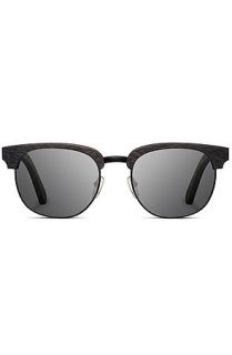 Shwood Eyewear Sunglasses The Eugene Dark Walnut and Metal Black