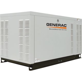 Generac QuietSource Series Standby Generator   27 kW (LP)/25 kW (NG), CARB 