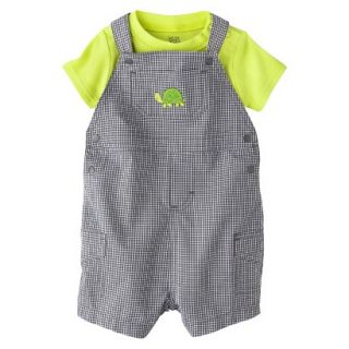 Just One YouMade by Carters Boys Shortall and Bodysuit Set   Green/Brown 9 M