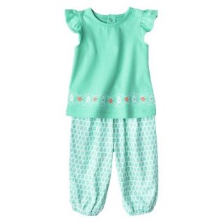 Just One YouMade by Carters Girls 2 Piece Top and Pant Set   Turquoise 24 M