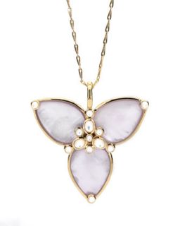 Mariposa Amethyst/Mother of Pearl Pendant Necklace
