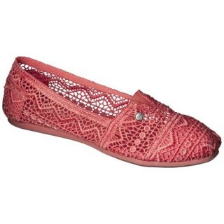 Womens Mad Love Lydia Crocheted Loafers   Coral 5 6