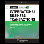 International Business Transactions, Keyed to Folsom, Gordon and Spanogle