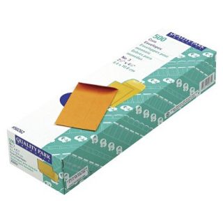 Quality Park Kraft Coin & Small Parts Envelope, Side Seam, #3   Brown (500 Per