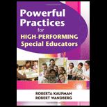 Powerful Practices for High Performing Special Educators