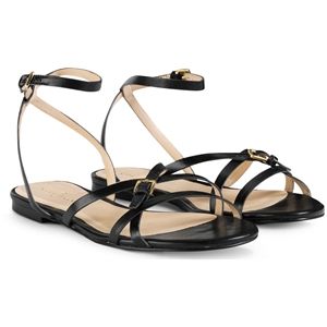 Cole Haan Womens Jensen Flat Sandal Black Sandals, Size 9 B   D41665