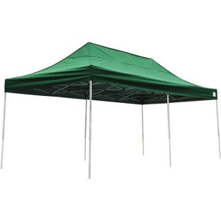 ShelterLogic Pop Up Canopy   20ft.L x 10ft.W, Truss Top, Straight Leg, Green,