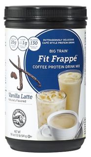Big Train   Fit Frappe Coffee Protein Drink Mix Vanilla Latte   19.1 oz.