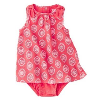 Just One YouMade by Carters Girls Sleeveless Bodysuit Dress   Red/White 18 M