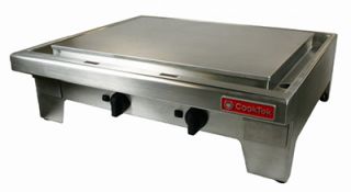 Cook Tek 36 Countertop Induction Plancha   Chrome/Stainless 208v