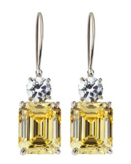 Ascher and Round Cut CZ Earrings