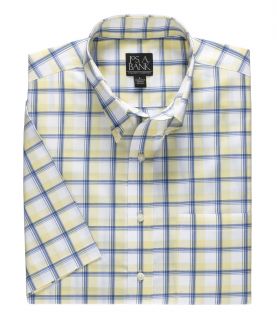 Traveler S/S Buttondown Patterned Poplin Sportshirt Big and Tall JoS. A. Bank