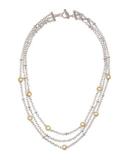 Canary Crystal Multi Strand Necklace