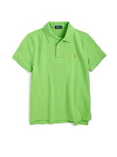Ralph Lauren Boys Mesh Polo Shirt   Green