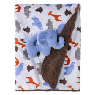 Just One You Made by Carters 2 Ply Blanket with Elephant Rattle