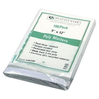 Quality Park Redi Strip Poly Mailer, First Class   White (100 Per Pack)