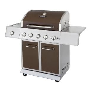 Dyna Glo 5 Burner Stainless Steel Propane Gas Grill with Side Burner DGE530BSP D