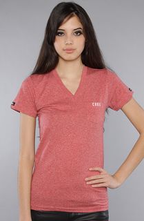 Crooks and Castles The Elite Medusa Tee in Red Speckle