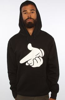 Crooks and Castles The Air Gun Pullover Hoody in Black