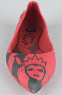 Melissa Shoes The Melissa Glam x Disney Villains Shoe in Evil Queen Red