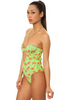 Tavik Swimwear Swimsuit The Pamela One Piece in Citrus Palm Green