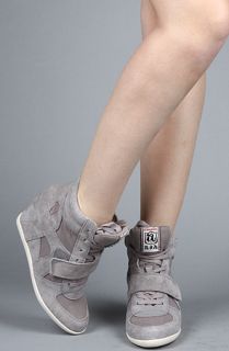 Ash Shoes The Bowie Sneaker in Gray Washed Canvas and Suede