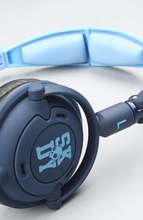 Skullcandy The Lowrider Headphones w Mic in Light Blue Navy