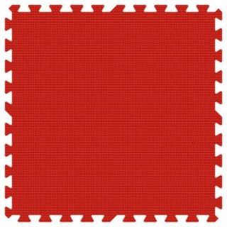 Groovy Mats Red 24 in. x 24 in. Comfortable Mat (100 sq.ft. / Case) GYCMRD