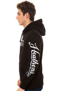 Crooks and Castles Sweatshirt Notorious Heathens Zip Up Hoodie in Black