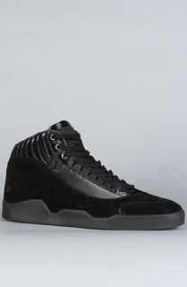 AH by Android Homme The Athletic Mid Sneaker in Black Suede