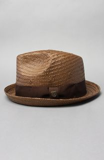 Brixton The Castor Fedora in Brown Straw