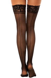 Foot Traffic Lace Top Sheer Thigh High Sock