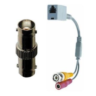 Revo BNC to RJ12 Adapter Coupler with BNC Female to Female Barrel Connector RRJBNCCOUP BR