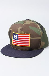 Wutang Brand Limited The Iron Flag Snapback in Camo Navy