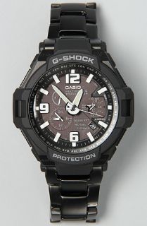 G SHOCK  The Aviation Metallic Band Watch in Black