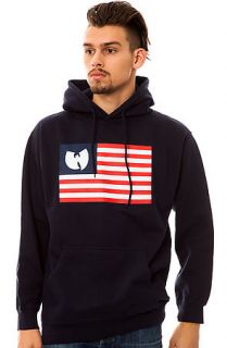 Wutang Brand Limited Hoody Iron Flag Pullover in Navy Blue