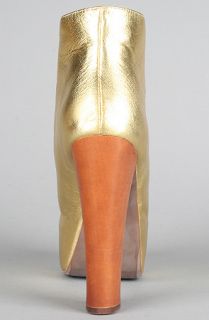 Jeffrey Campbell The Lita Shoe in Gold Metallic