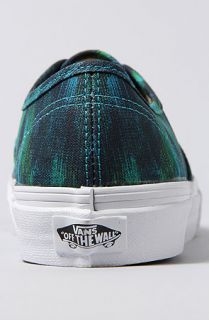 Vans Footwear The Authentic Slim Sneaker in Teal Watercolor Concrete Culture