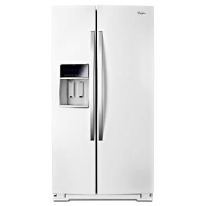 Whirlpool Gold 24.5 cu. ft. Side by Side Refrigerator in White Ice, Counter Depth WRS965CIAH