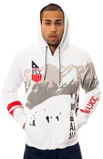 Born Fly Hoody SGT Rock Popover White