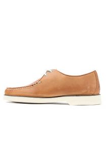 Sperry TopSider Shoe Oxford Silver Cloud Captains in Sahara Brown