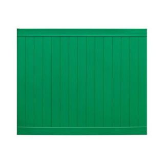 Pro Series 6 ft. x 8 ft. Vinyl Anaheim Green Privacy Fence Panel   Unassembled 153570